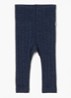 Legging in zijdeblend - Donkerblauw