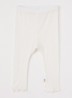 Legging met ribstructuur - Gebroken wit