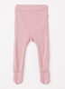 Ribgebreide maillot van merino wol - Roze
