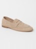 Aca loafer van suède - Beige