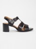 Alexandrie sandalette van leer met gespdetail - Zwart