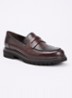 Arlo loafer van leer - Donkerbruin