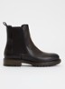 Celina chelsea boot van geitenleer met structuur - Bruin