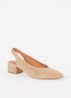 Vince Velours slingback van suède - Camel