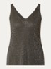 Grofgebreide tanktop met strass - Groen