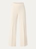 High waist wide fit pantalon met stretch - Rood