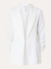 Oversized blazer met structuur - Wit