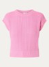 Bailee grofgebreide spencer met stretch - Roze