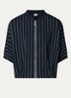 Benedict jack met streepprint - Donkerblauw