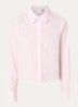 Blouse met logoborduring - Lichtroze