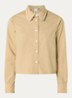 Blouse met logoborduring - Camel