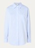 Cass blouse met borstzak - Lichtblauw