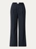 Clio high waist wide fit pantalon met steekzakken - Donkerblauw