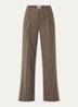 Clio high waist wide fit pantalon met steekzakken - Bruin
