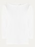 Jort longsleeve met boothals - Wit