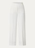 Essa high waist straight fit pantalon met siernaad - Gebroken wit