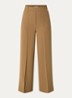 Essa high waist straight fit pantalon met siernaad - Camel