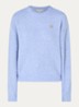 Ize fijngebreide trui in alpaca wolblend - Blauw