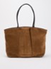 Horizon businesstas van suède met 16 inch laptopvak - Cognac