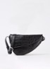 Rebel crossbodytas van kalfsleer  - Diepzwart
