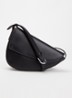 Rebel crossbodytas van leer - Zwart