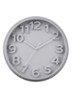 Elevated Classic Numbers wandklok  - Grijs