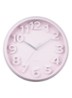 Elevated Classic Numbers wandklok  - Roze