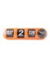 Tube Flip wandklok - Orange