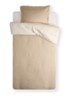 Rauso dekbedovertrekset in lycocellblend 180TC - inclusief kussensloop - Beige