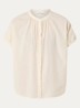 Lotus blouse met plooidetail - Ivoor