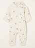 Babypak van  katoen met capuchon - Gebroken wit