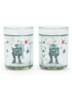 Glitter kinderbeker set van 2 - Zeegroen
