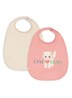Slab met print set van 2 - Roze