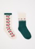 Sokken met print in 2-pack - Multicolor