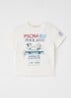 T-shirt met print - Gebroken wit