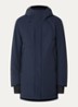 Dsup gewatteerde parka met ritszakken - Donkerblauw
