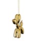 Ballonhond kersthanger 7,5 cm - Goud