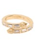 Baguette ring met kristal - Goud