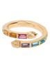 Baguette ring met kristal - Multicolor
