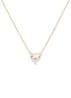 Crystal Heart ketting met kristal - Wit