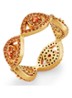 Evil Eye ring met kristal - Orange