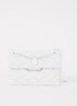 Mini Kensington crossbodytas van leer - Wit