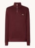 Fijngebreide pullover met halve rits - Donkerbruin