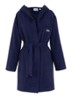L Confort badjas met logoborduring - Donkerblauw