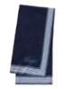 L Frame plaid van katoen 130 x 170 cm - Donkerblauw