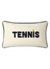 L Tennis sierkussenhoes 33 x 57 cm - Creme