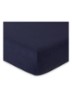 Marine hoeslaken van  katoen - Donkerblauw