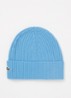 Muts van wol met logoborduring  - Blauw