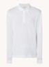 Regular fit polo met logoborduring - Wit