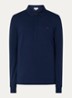 Regular fit polo met logoborduring - Donkerblauw